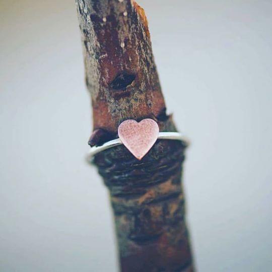 Copper Heart Ring image 0