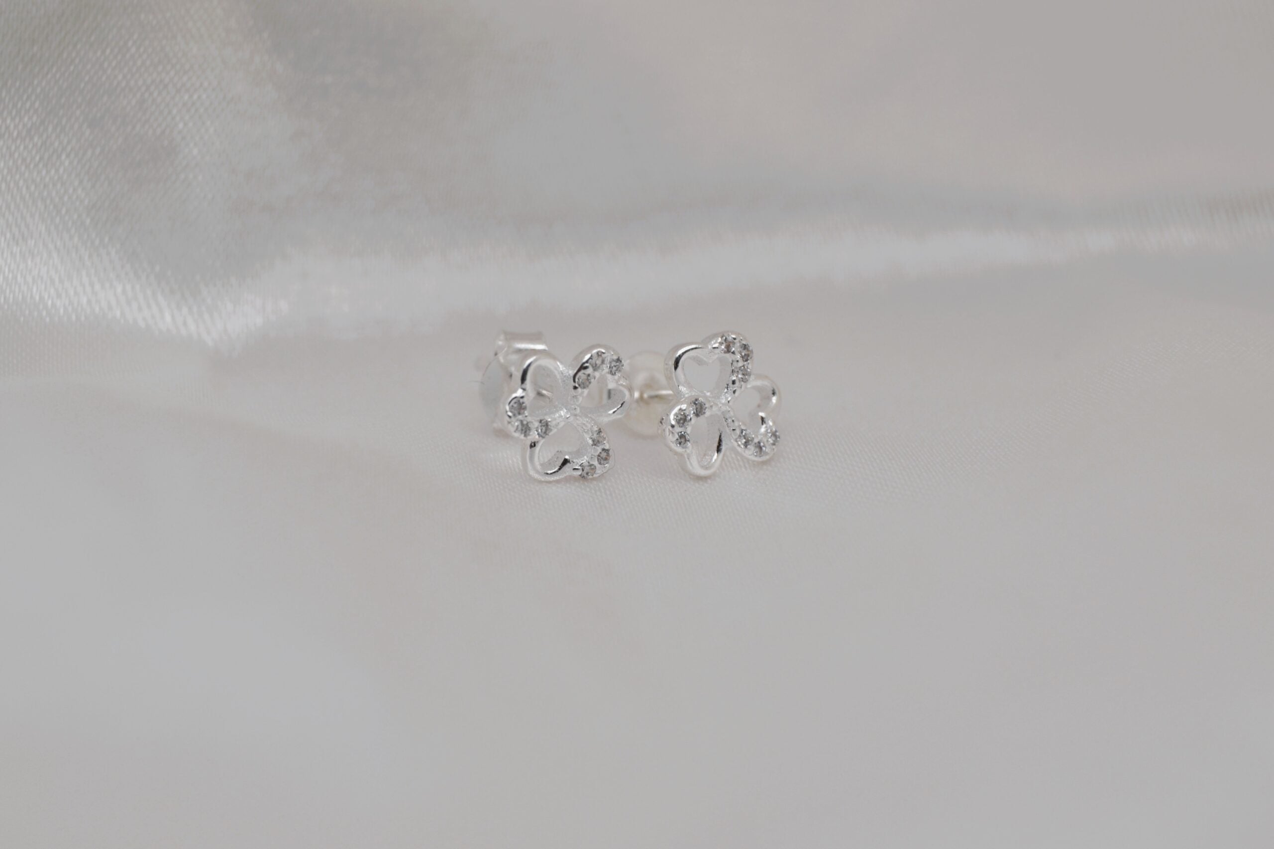 Bling Clover Studs image 0
