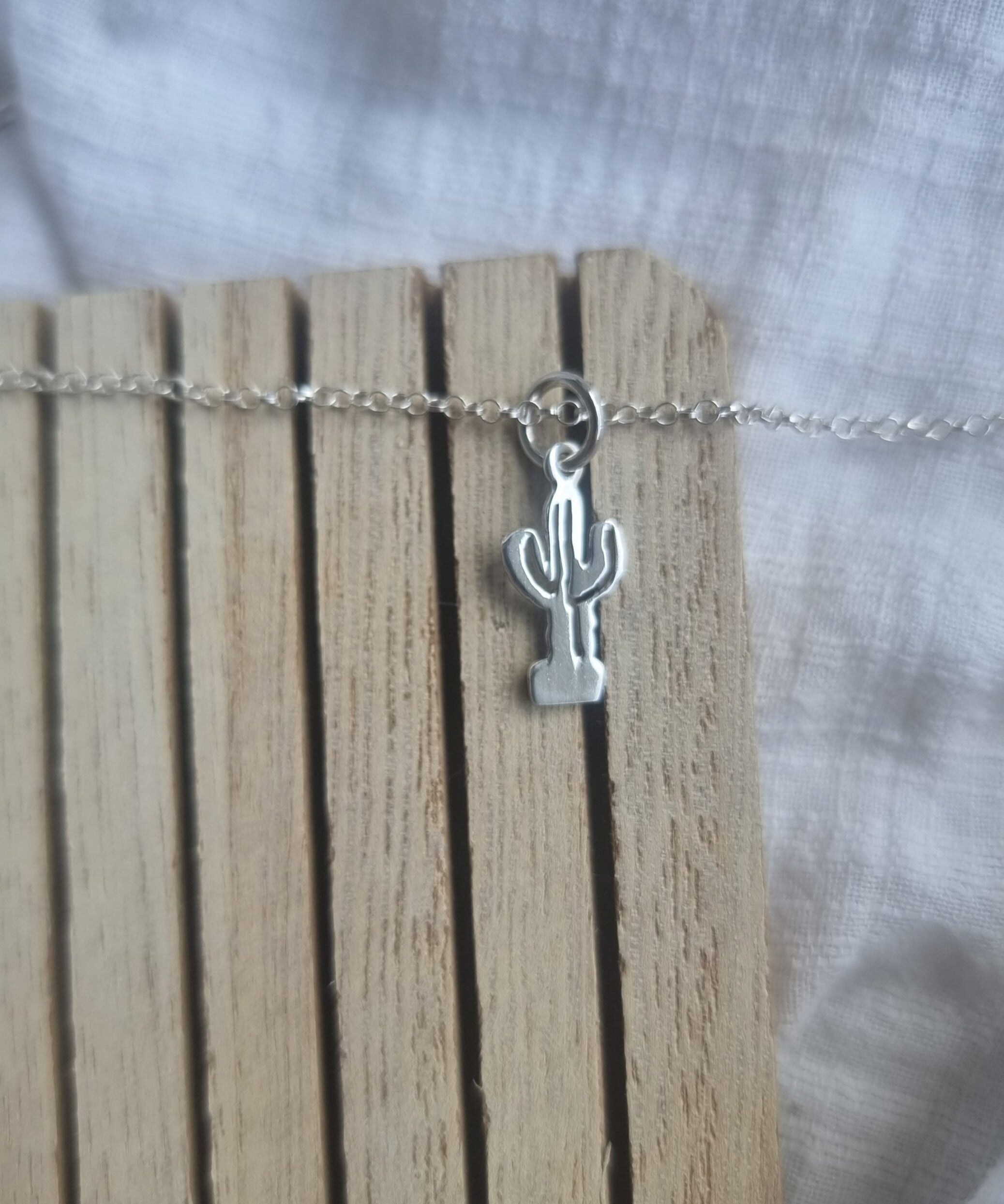 Sterling Silver Cactus Necklace image 0