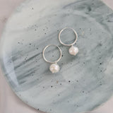 Sterling Silver Pearl Earrings image 1