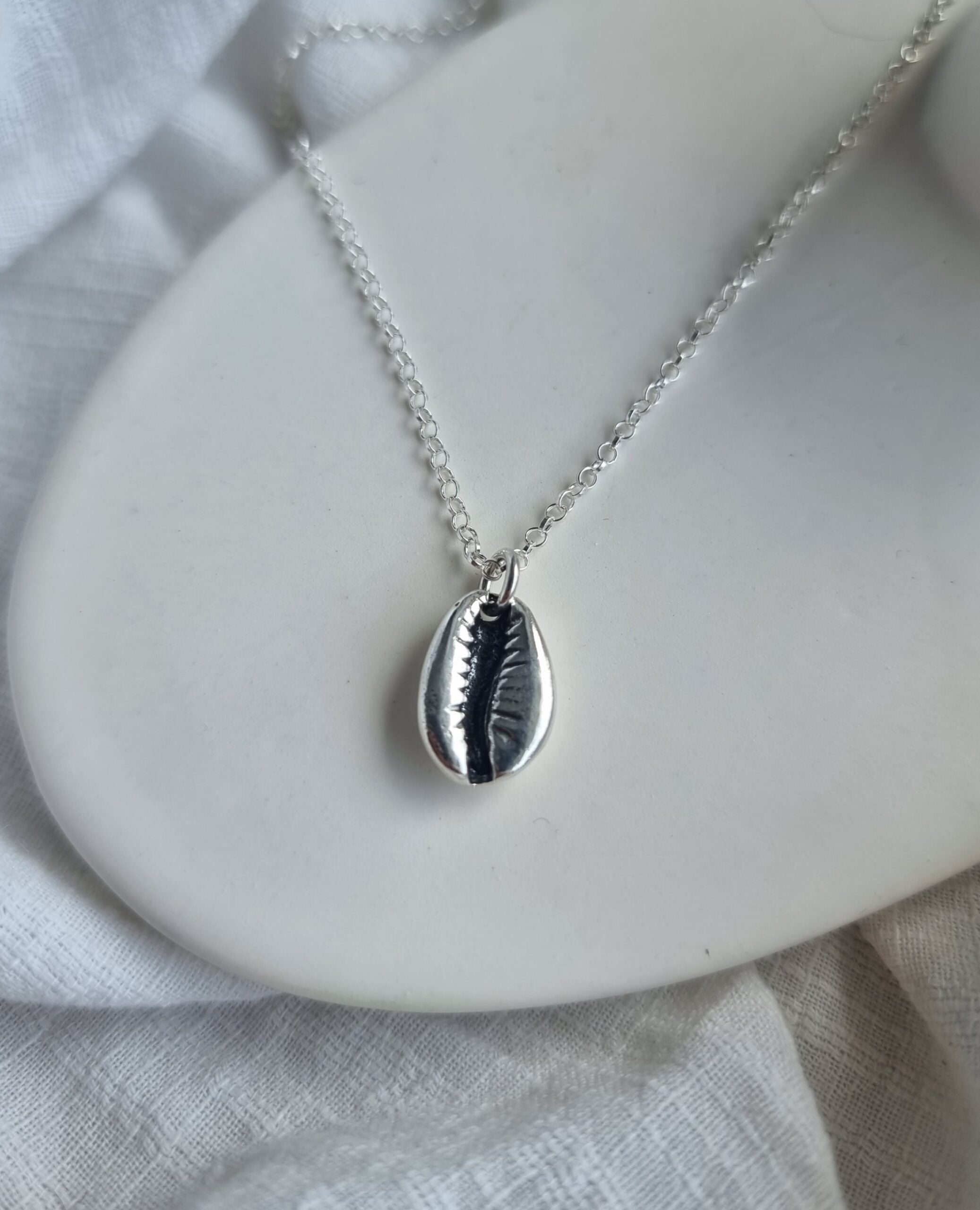 Cowrie Sterling Silver Chain - 45cm image