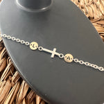 Initial Cross Bracelet image 1