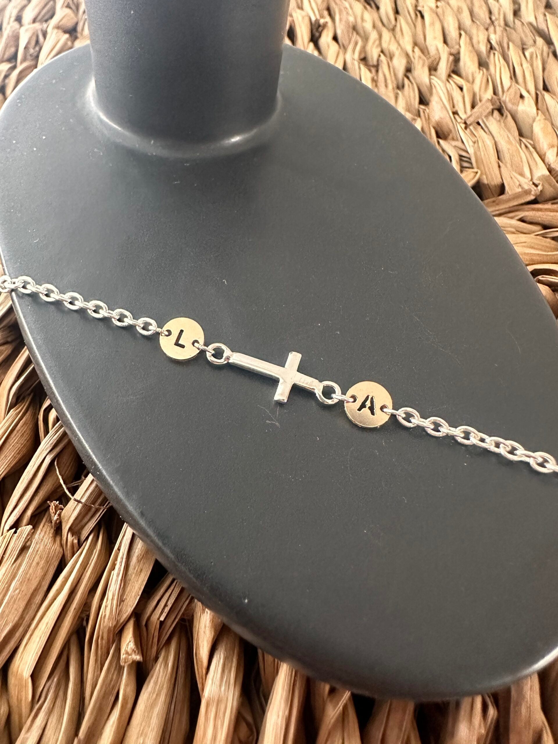 Initial Cross Bracelet image 1