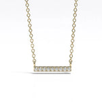The Dainty Bar Moissanite Necklace image 2