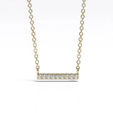 The Dainty Bar Moissanite Necklace image 2