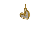 White and Gold Heart image 0
