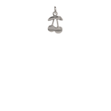 Silver Cherry Charm image 0