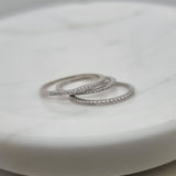 Dainty Half Eternity Band image 1