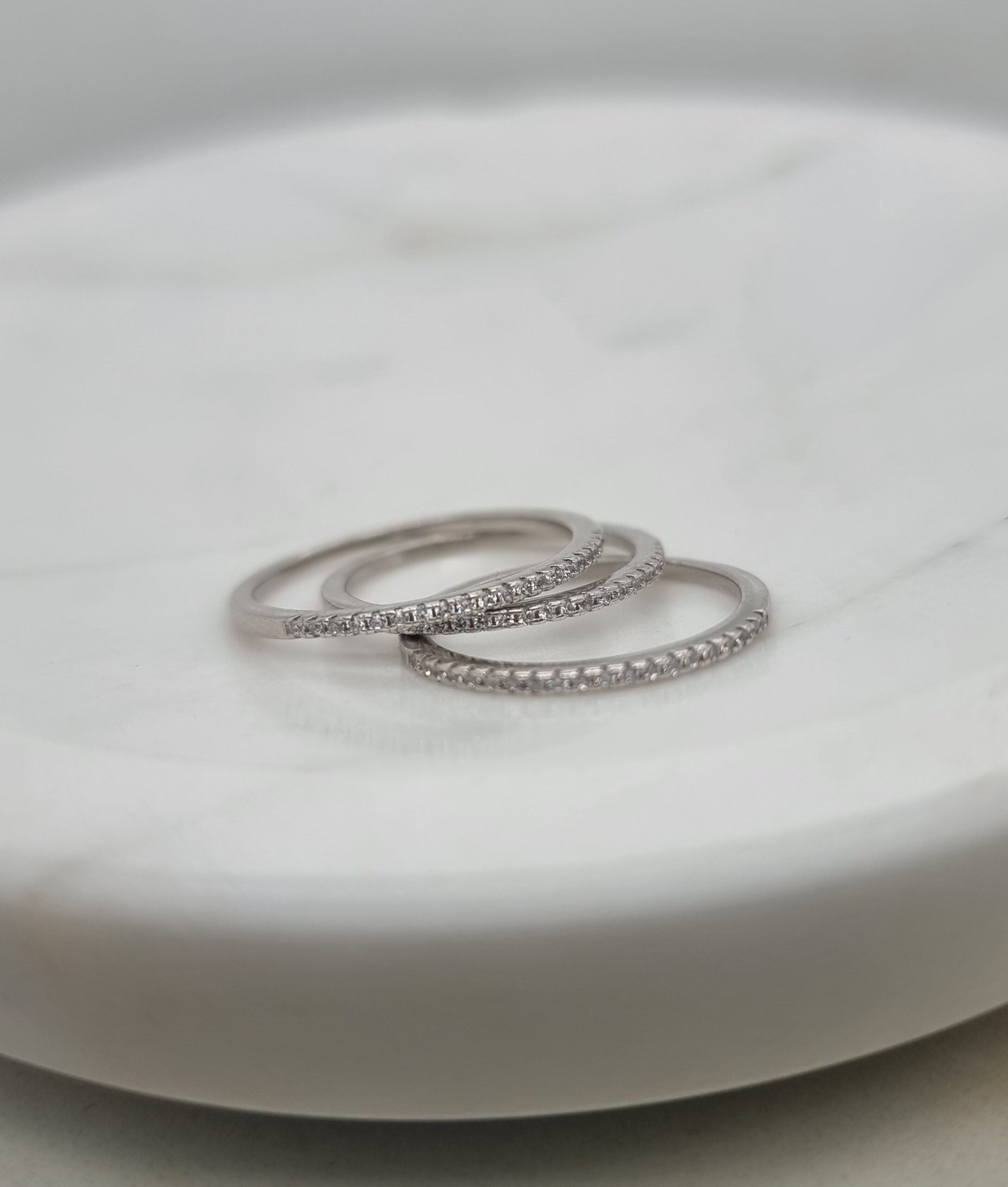 Dainty Half Eternity Band image 1