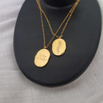 Birth Month and Flower Necklace - July image