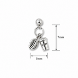 Silver Coffee Charm