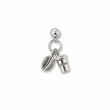 Silver Coffee Charm