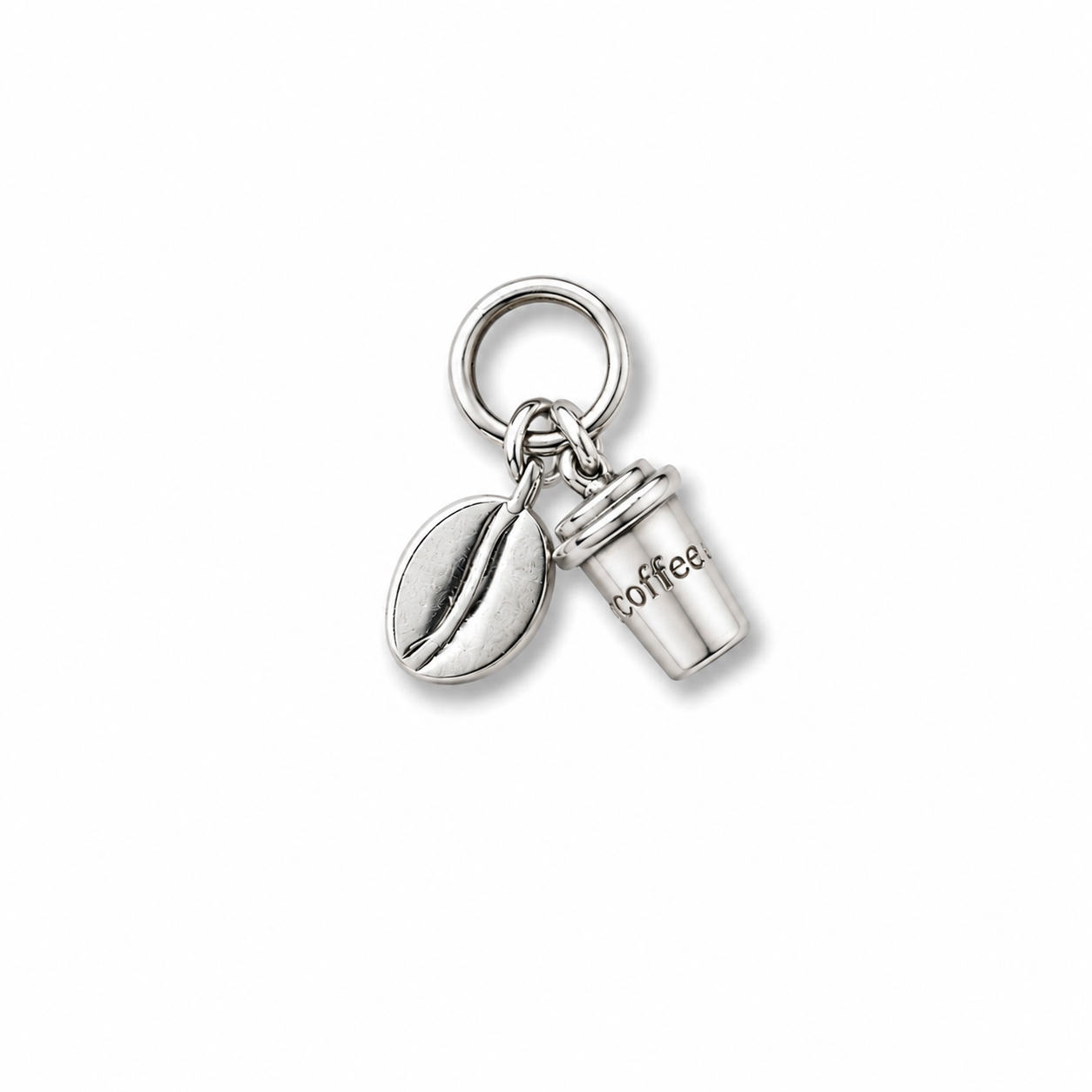 Silver Coffee Charm
