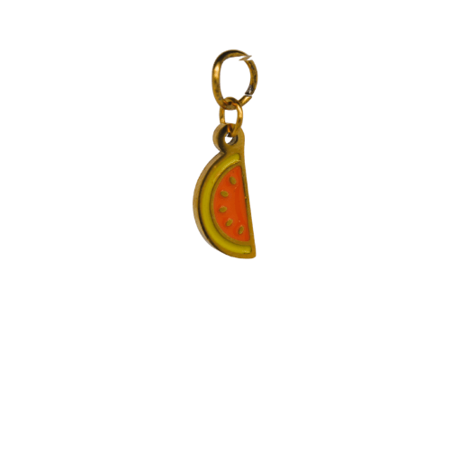 Gold Watermelon Charm image 0