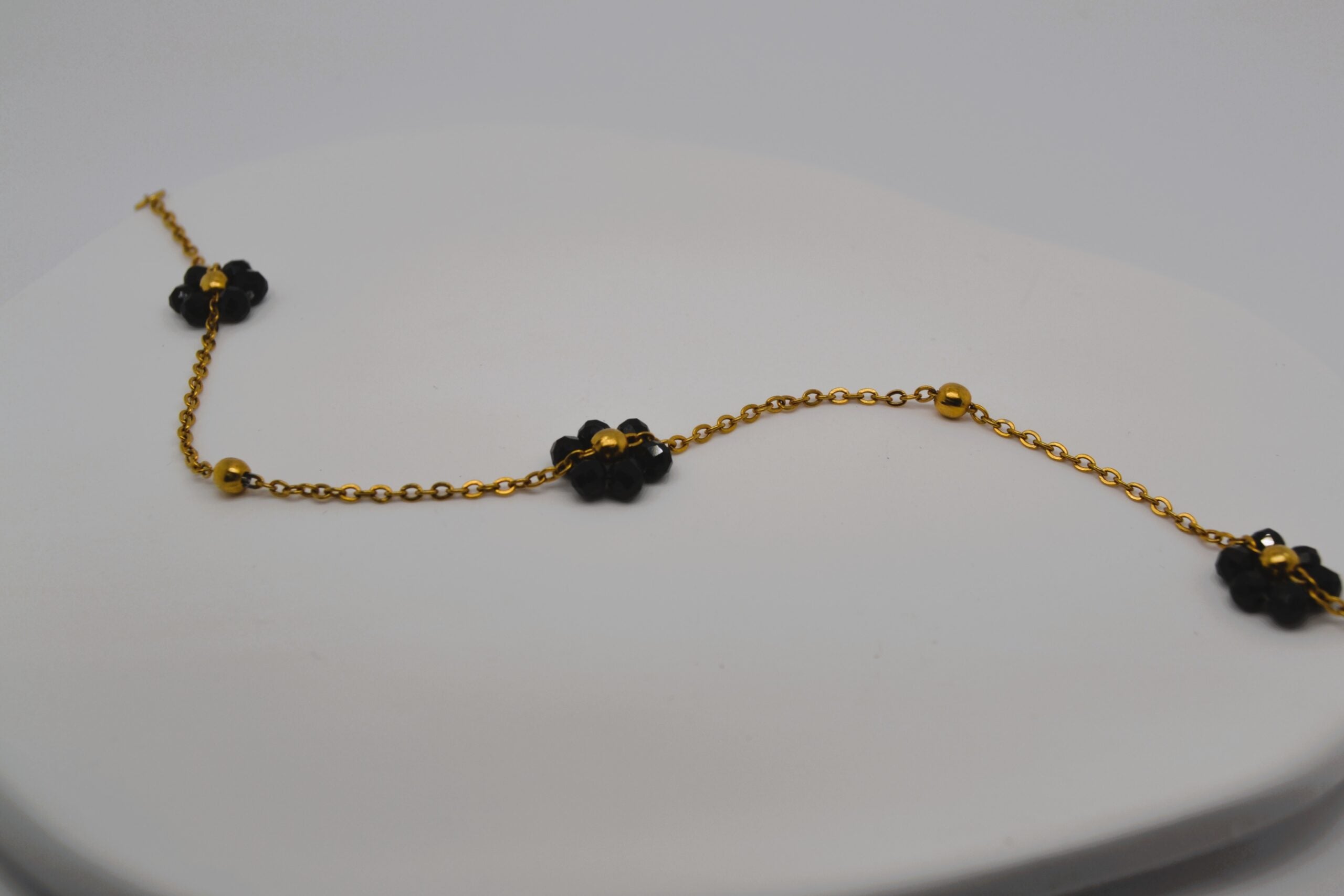 Black Gold Flower Bracelet image 0