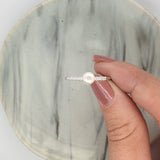 Bling Pearl Silver Ring image 1