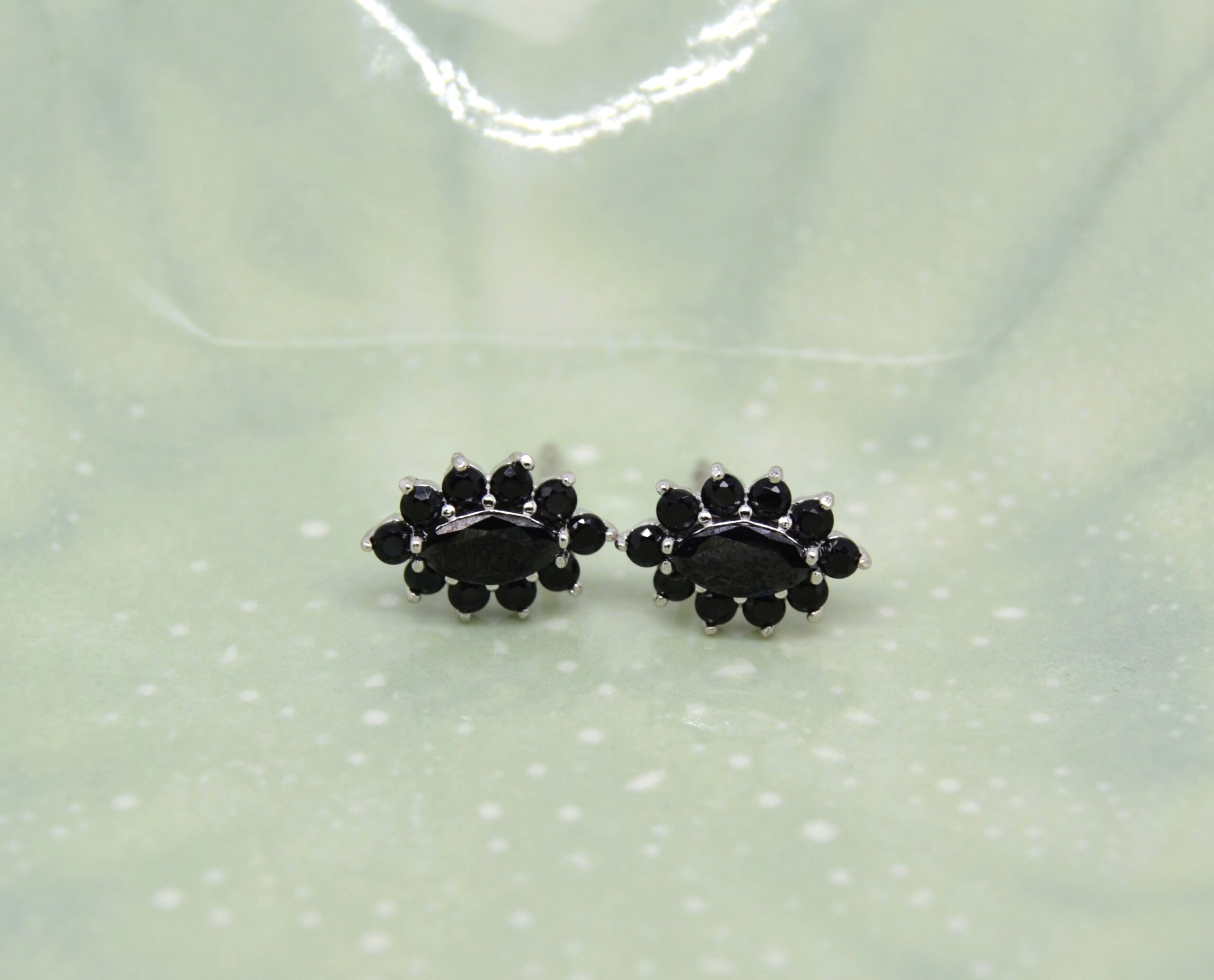 Black Marquise Studs image 0