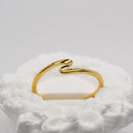 Gold Small Wave Ring image 0