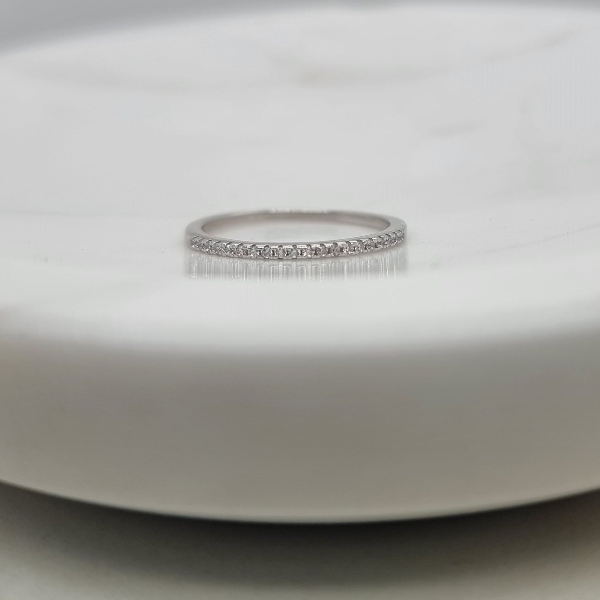 Dainty Half Eternity Band image 0