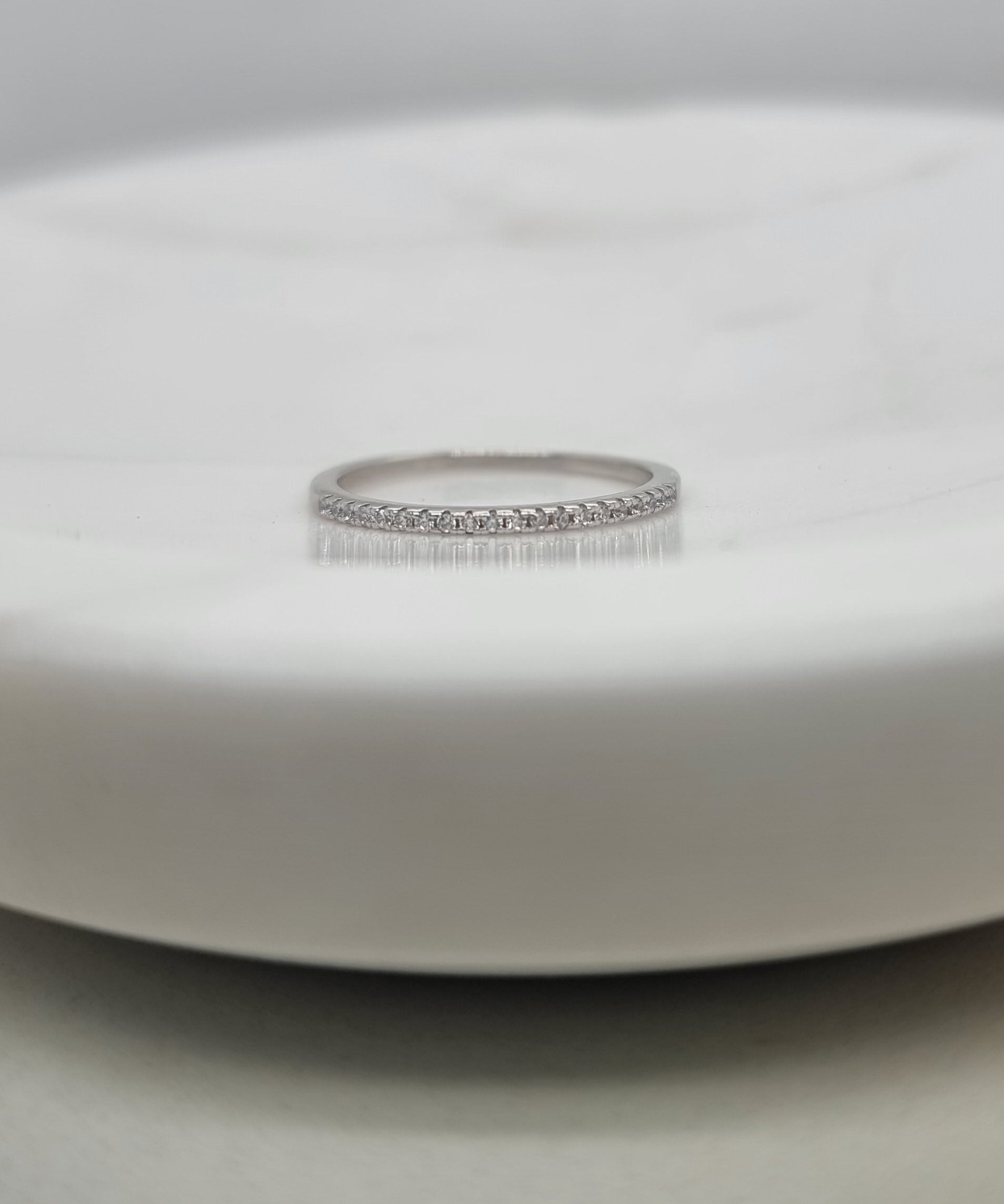 Dainty Half Eternity Band image 0
