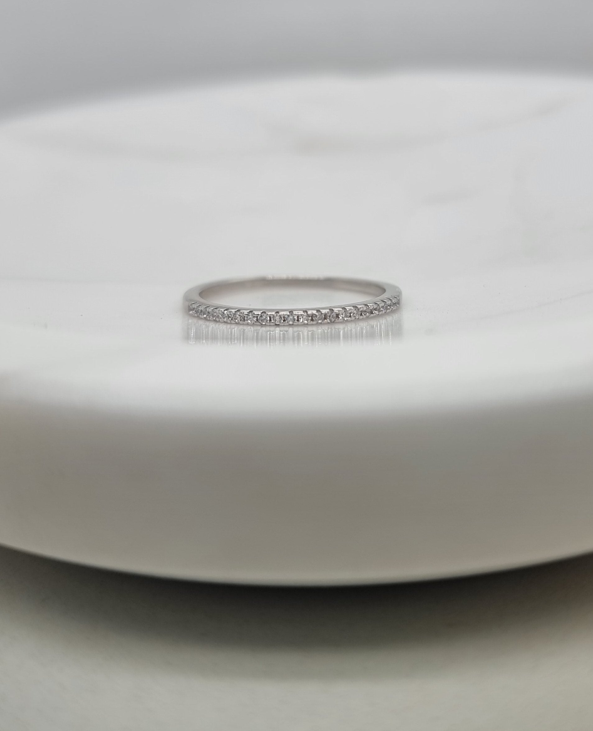 Dainty Half Eternity Band image 0