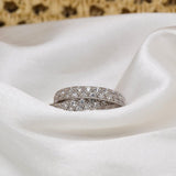 Double Silver Band Ring image 0