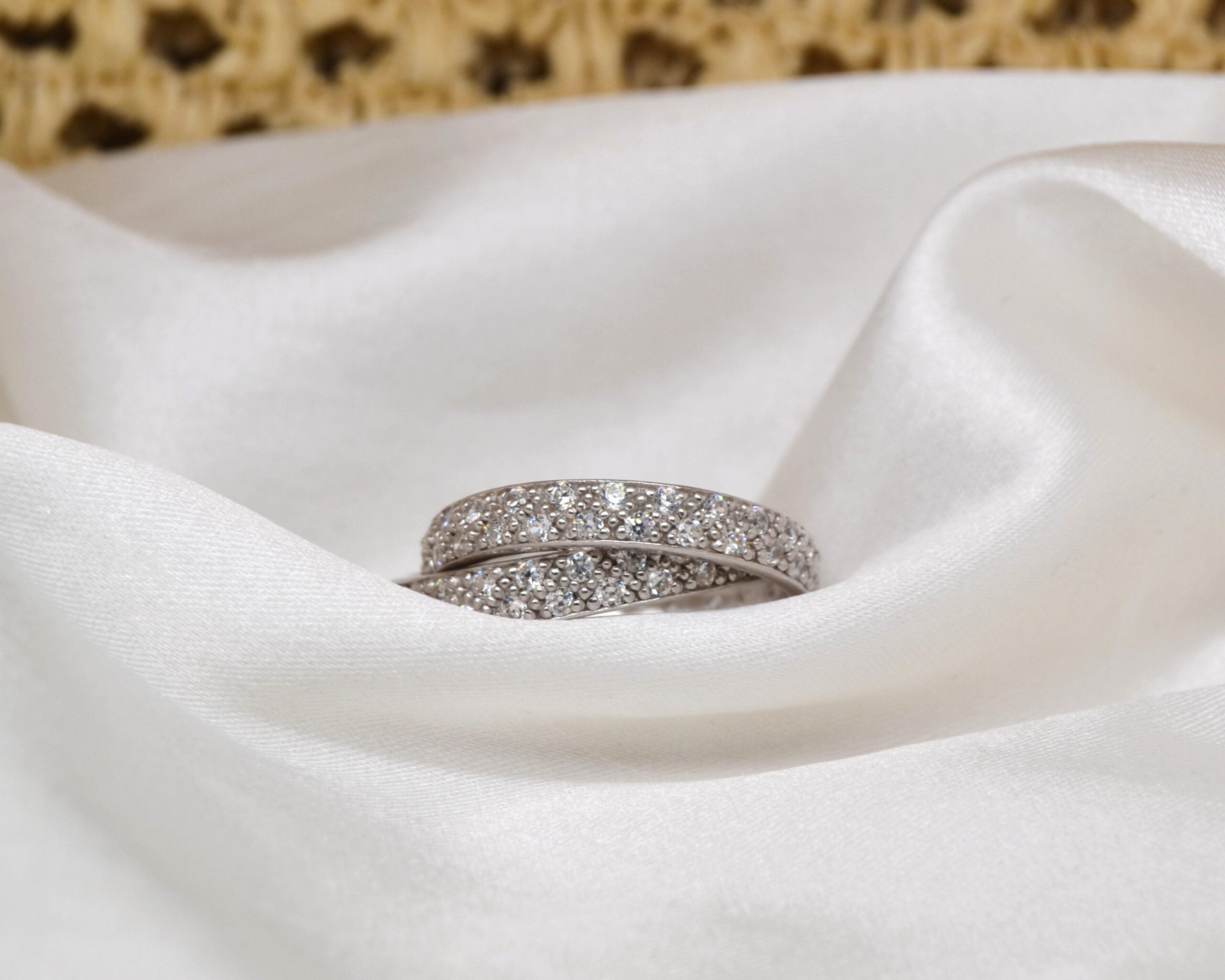 Double Silver Band Ring image 0
