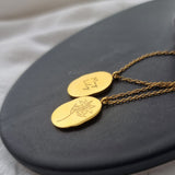 Birth Month and Flower Necklace - May image