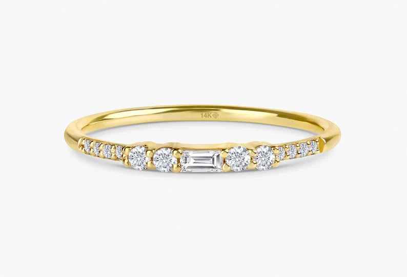 Statement Moissanite Gold Ring image 2