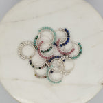 Natural Stone Small Hoops image 0