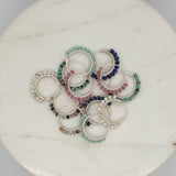 Natural Stone Small Hoops image 0