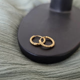 Small Twisted Gold Hoops image 0