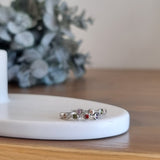 Rainbow Dot Silver Ring image 0
