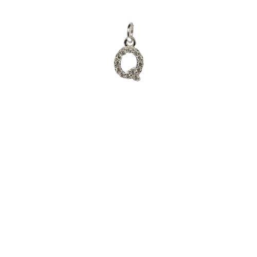 Cut-out Bling Initial Q image 0