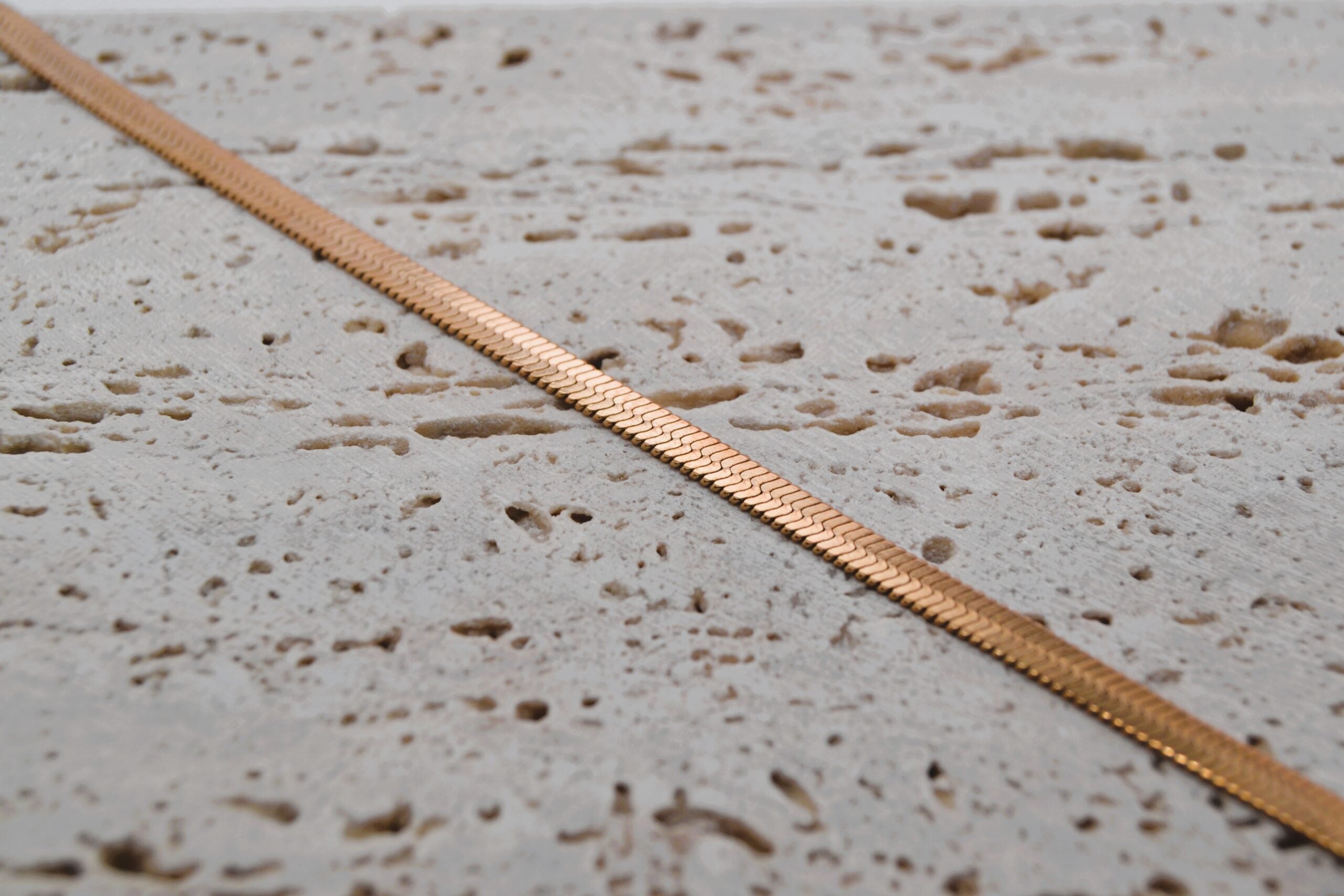 Rose Gold Herringbone Chain image 0