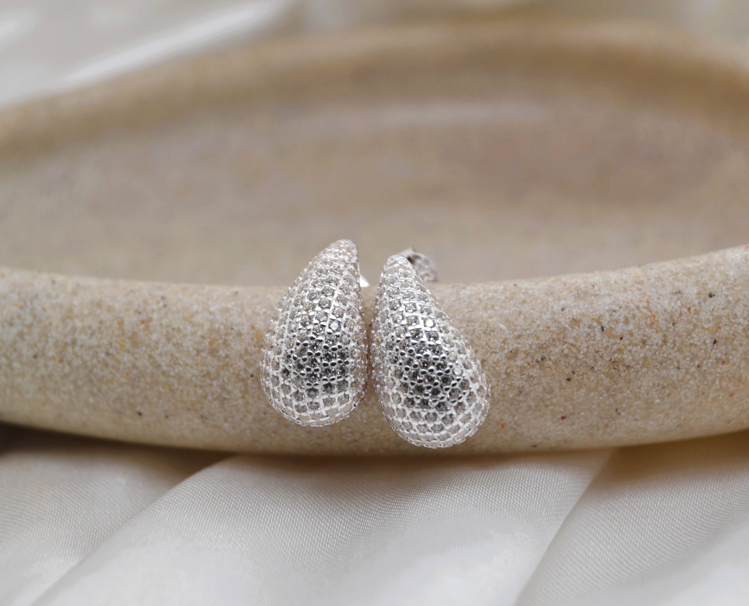 Bling Teardrop Earrings image 0