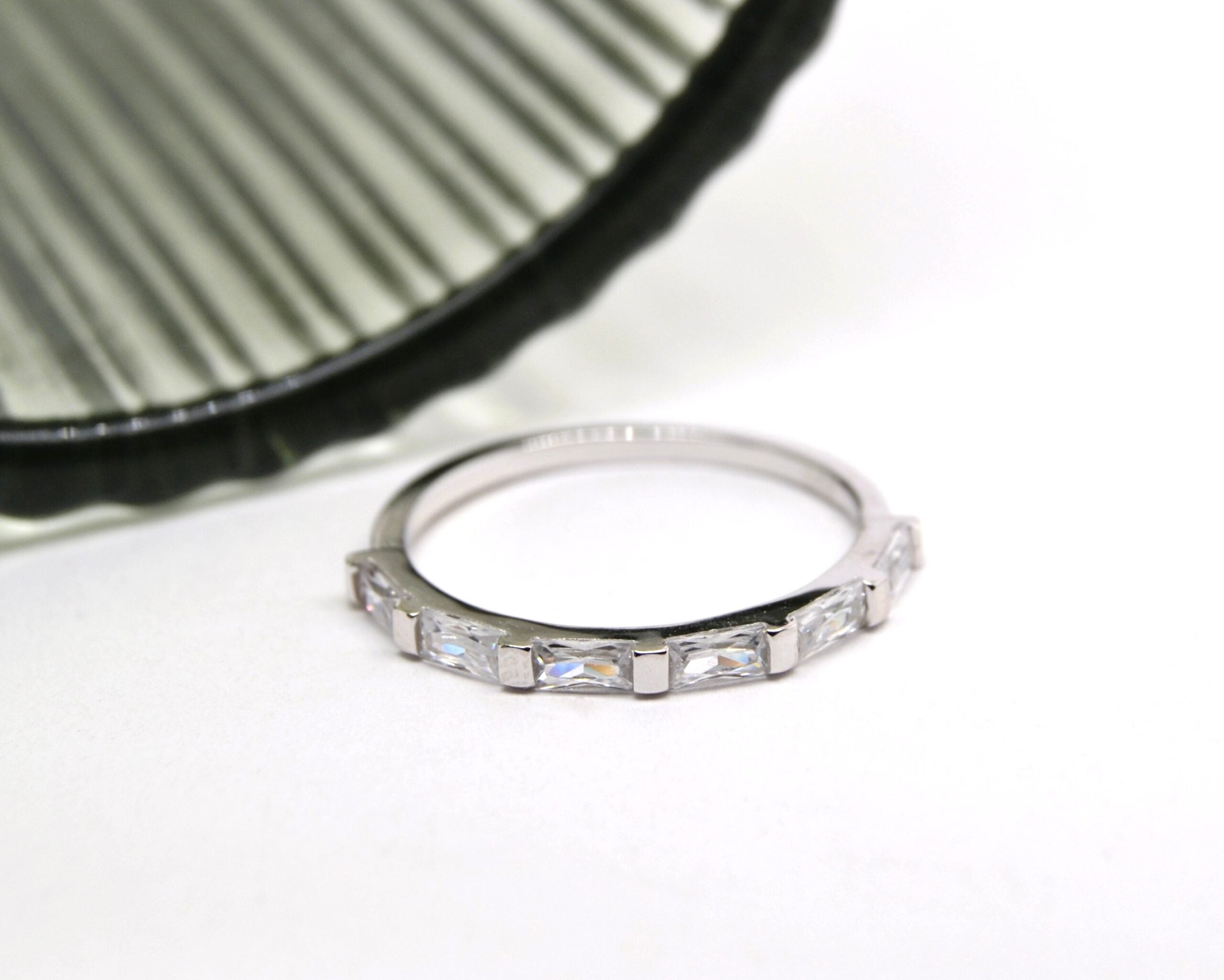 Baguette Half Eternity Ring image 0