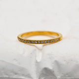 Gold Half Eternity Band image 0