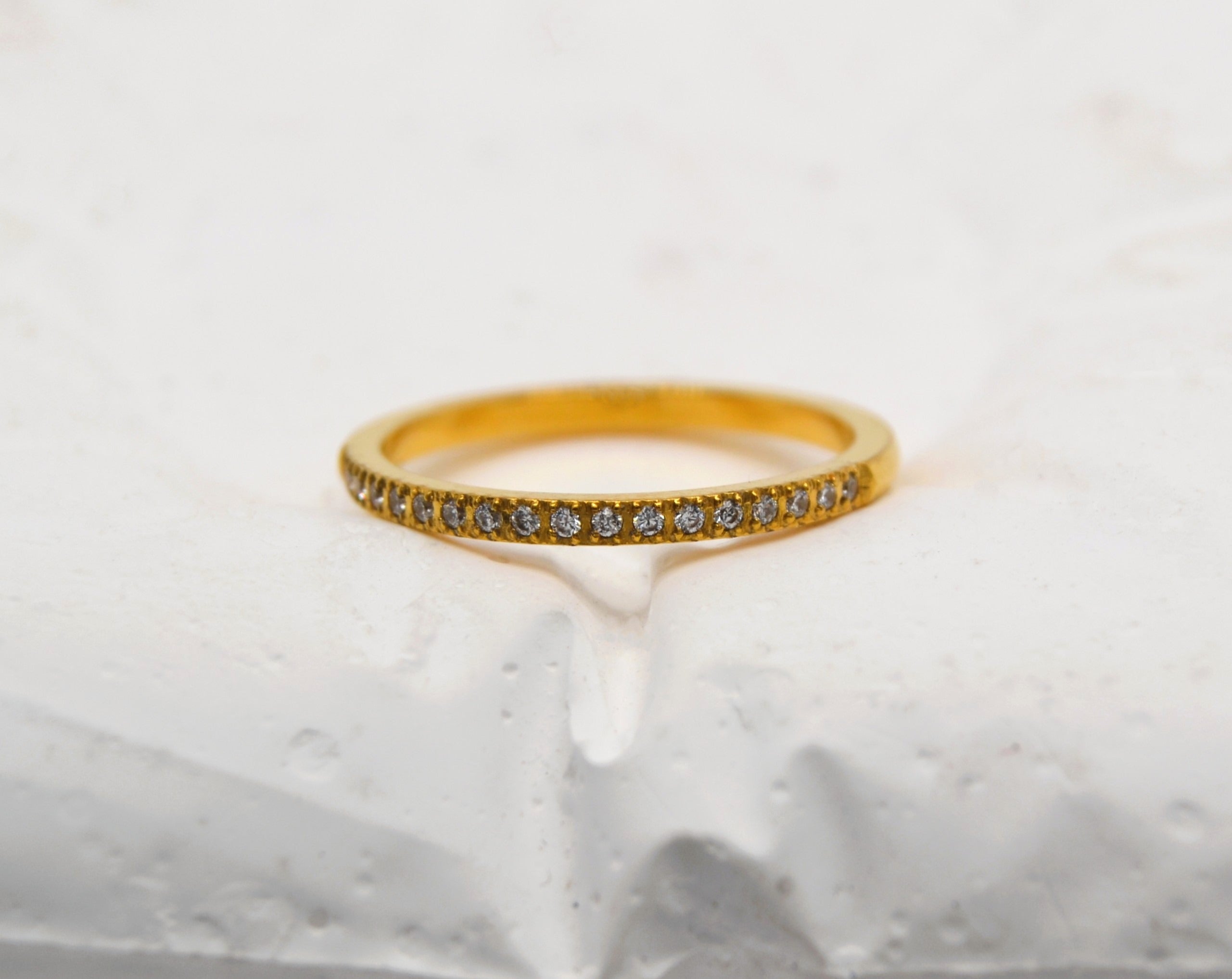Gold Half Eternity Band image 0