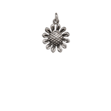 Silver Sunflower Charm image 0