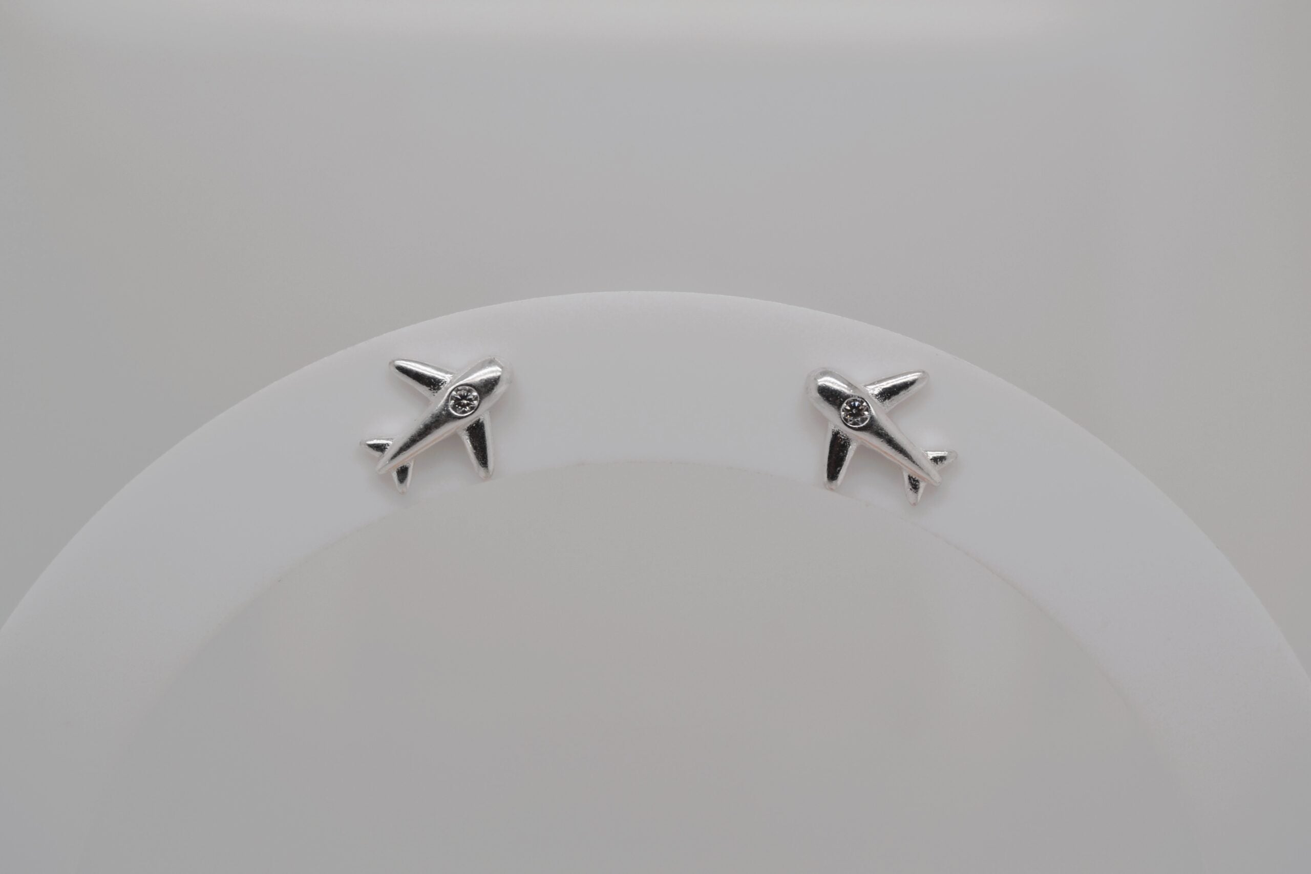 Silver Plane Studs image 1