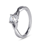 Ava 9kt White Gold Ring - M, 9ct White Gold image