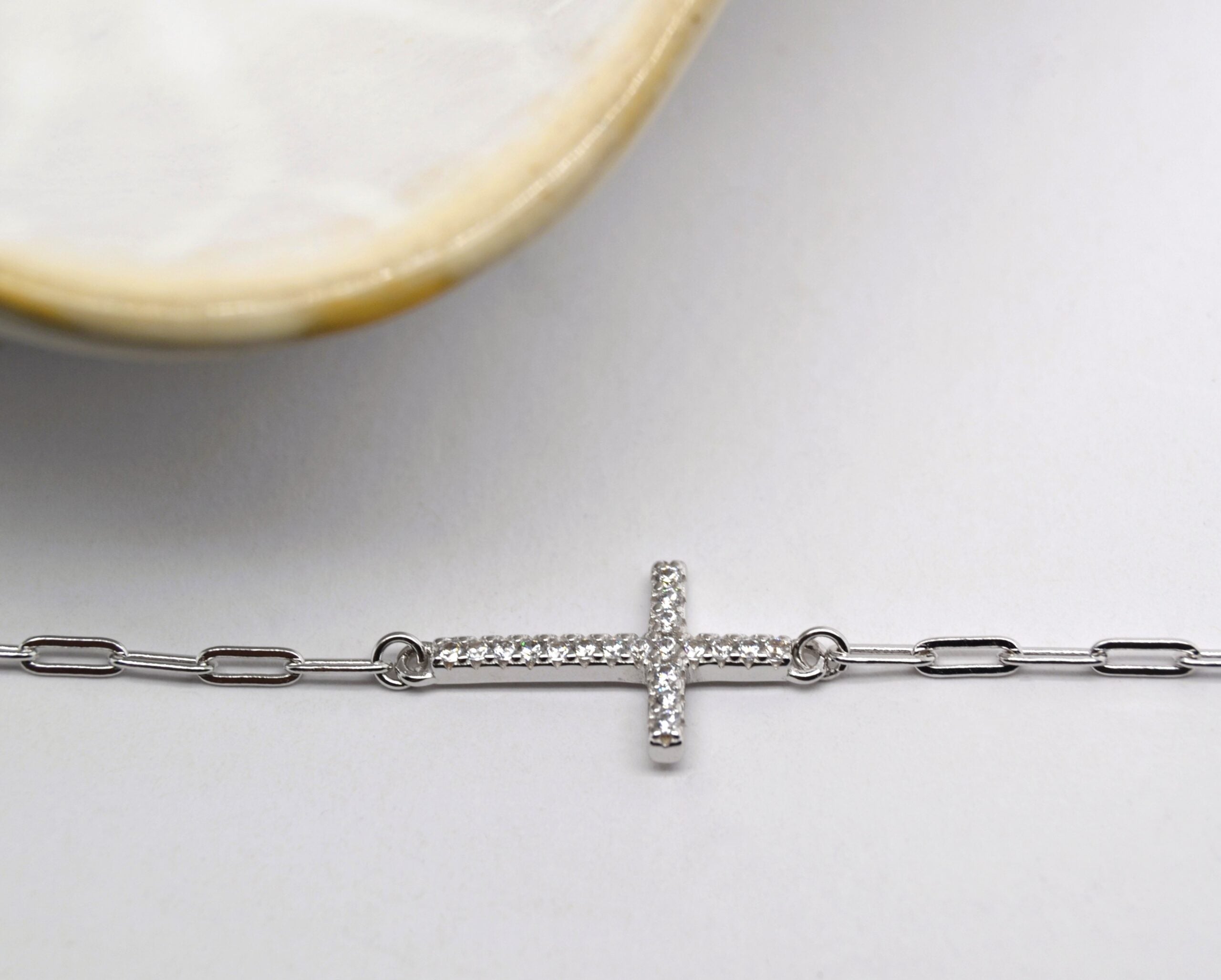 Cross Paperclip Bracelet image 0
