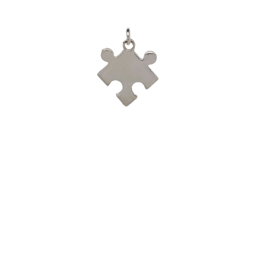 Silver Puzzle Charm image 0