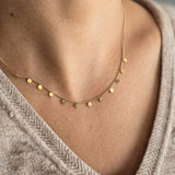 Small Circle Disk Necklace image 0
