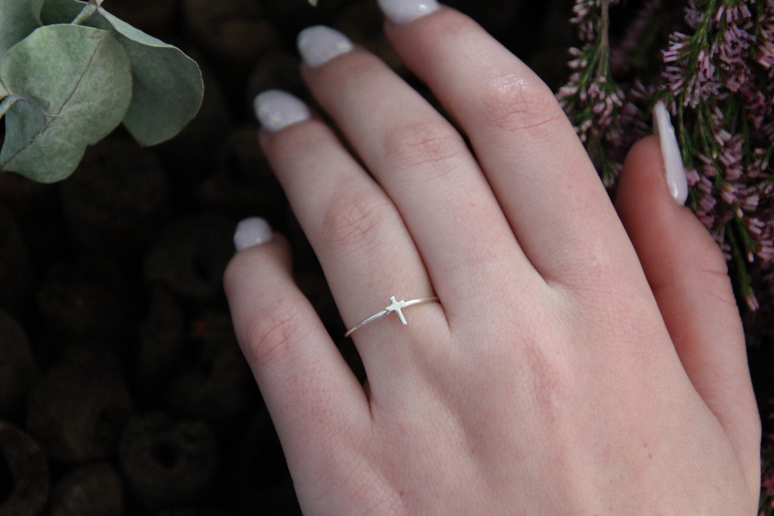 Tiny Cross Ring image 0
