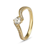Luna Gold Engagement Ring image 0
