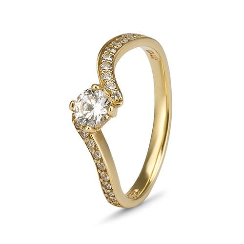 Luna Gold Engagement Ring image 0
