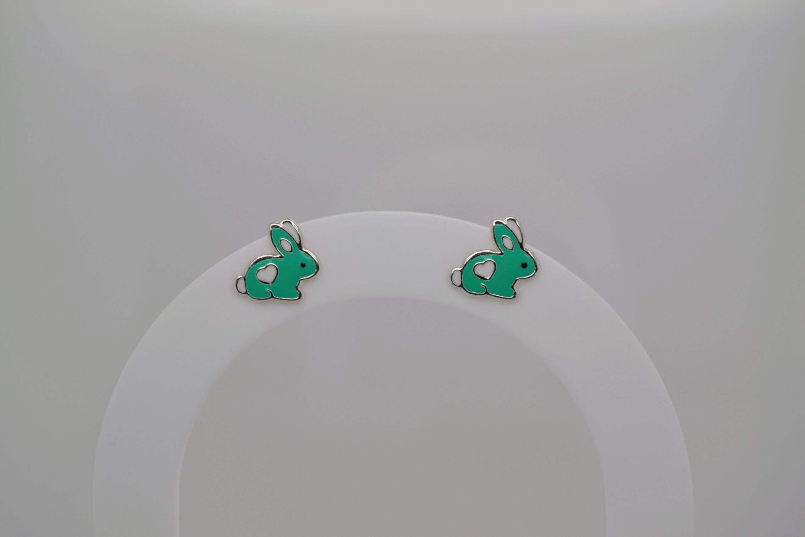 Color Bunny Studs - Mint image