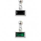 Sterling Silver Emerald Charm